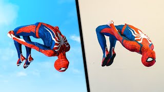 Stunts From SpiderMan Remastered In real Life Marvel PS5 Parkour [upl. by Beard]