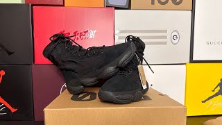 Unboxing The adidas Yeezy 500 Tactical Boot “Utility Black” [upl. by Oramug]