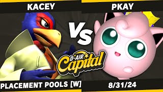 DAIR CAPITAL  Kacey Falco VS pkay Jigglypuff  Placement Pools W [upl. by Adis285]