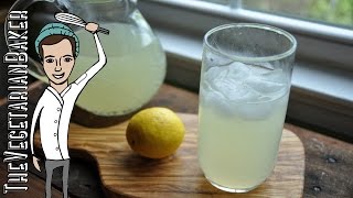 How To Make Fresh Lemonade  Perfect Summer Recipe  TheVegetarianBaker [upl. by Neb]