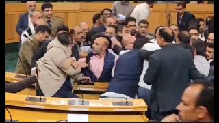 Ruckus In Jammu And Kashmir Assembly As Members Clash Over Special Status Restoration [upl. by Ennaharas]