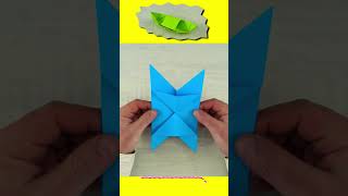 How to make a paper boat with a lid Origami [upl. by Etnoval]