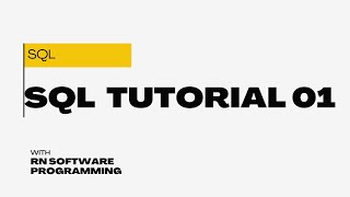 SQL Tutorial  SQL tutorial PDFMySQL TutorialSQL Server tutorialSQL tutorial for beginners [upl. by Ilam]