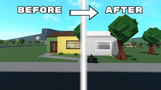 I Renovated The Bloxburg Starter Home [upl. by Ybur632]