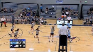 Champlin Park Wayzata advance to 5AAA volleyball final [upl. by Evey]