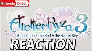 REACTION ATELIER RYZA 3 Nintendo Direct 9132022 [upl. by Meibers806]