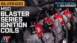 20142018 Silverado amp Sierra 1500 MSD Blaster Series Ignition Coils Red Review amp Install [upl. by Acinyt]