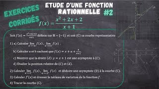 Etudier les variations dune fonction RATIONNELLE 2  Exercice Corrigé [upl. by Siahc]