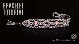 1001 Nights Bracelet TUTORIAL by Macrame School [upl. by Whallon450]