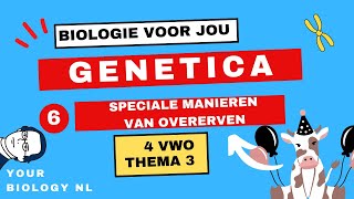 4 vwo  Genetica  6  Speciale manieren van overerven [upl. by Ylaek]