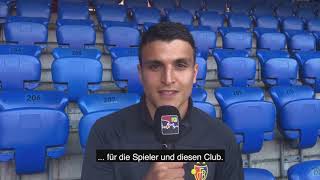 Mohamed Elyounoussi sagt quotDankequot und gibt dir sein MatchTrikot  10052018 [upl. by Elnar]