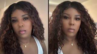 Installing Outre Perfect Hairline 13x6 HD Lace Frontal Wig Ariella  Beautifullove4ever [upl. by Fernas]