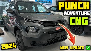 Tata Punch Adventure CNG 2024 Model Review ✅ Tata Punch Adventure CNG Review ✅ [upl. by Ydissac]