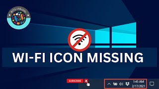 How to Fix Missing WiFi Icon on Taskbar in windows 10 windows10 windows bitspilani [upl. by Aiepoissac]