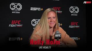 Holly Holm responds to Ronda Rousey return rumors [upl. by Ryan192]