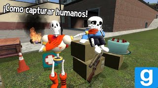 GMOD RESUBIDO Tutorial de como capturar humanos Ft Papyrus y Sans [upl. by Gus]