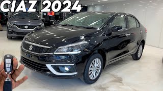 MARUTI SUZUKI CIAZ 2024 ZETA BLACK COLOUR 🔥 NEW CIAZ ZETA ₹105 Lakh 2nd Top Model 2024 Review [upl. by Nauqas]