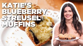 Katie Lee Biegels Blueberry Streusel Muffins  The Kitchen  Food Network [upl. by Ahsikahs470]