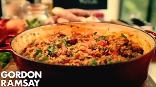 Delicious Spicy Rice With Sausage  Gordon Ramsay [upl. by Atilrep]