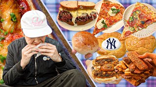 4 DAY NYC FOOD TOUR KATZ’S L’INDUSTRIE SCARRS FRANKELS DATZ DELI LOS TACOS 1 CHINATOWN FOOD [upl. by Aivila]