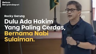 ditanya apa jawabnya apa apakah begini kualitas hakim  Rocky Gerung [upl. by Rohclem832]