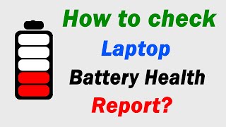 How to know my Laptop battery health report on Windows 11 [upl. by Eceirehs]