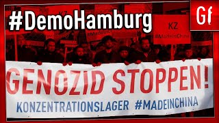 DEMONSTRATION ✊ Uiguren in Hamburg ca 7000 Teilnehmer 💪 [upl. by Aryhs127]