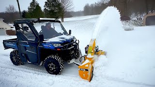 UTV Snowblower  Better Than A Plow [upl. by Eterg]