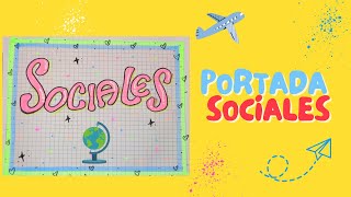 Portada para cuadernos  Sociales [upl. by Han742]