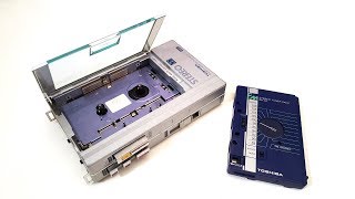 1982 Toshiba KT S1 walkman cassette shaped tuner [upl. by Darb]