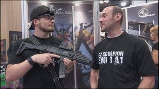 Airsoft Scorpion EVO 3 A1 ASG interview SGS 2013  KhanSeb [upl. by Camel]