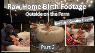 Unmedicated Home Birth of our 7th babyOutside on our Farm [upl. by Bren]