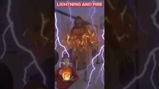 LIGHTNING AND FIRE 🔥lightning fire superhero power capcut capcutedit [upl. by Nyliac91]