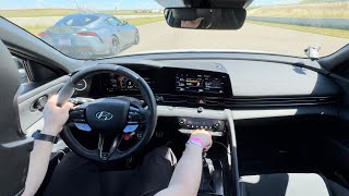 Elantra N Track day  Raw and Uncut 4K [upl. by Aimit102]