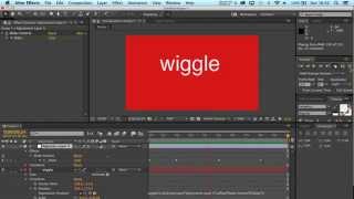 Wiggle Expression and Slider in After Effects [upl. by Trahurn]