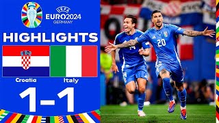 Croatia vs Italy 11  UEFA EURO 2024  Highlights  FC24 [upl. by Branca984]