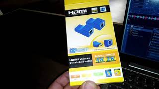 Extensor Hdmi A Hdmi por medio de cable de red Rj45 [upl. by Fenn]