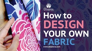 How to design your own fabric Stepbystep fabric design tutorial with final fabric example [upl. by Analaj]