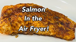 Perfect Grilled Salmon in the Air Fryer  15 MIN Recipe airfryer food salmonsalmondinner [upl. by Atteynek]