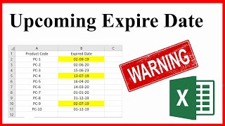 Essential Skill with Excel Expiration Alerts with Conditional Formatting [upl. by Rabush]