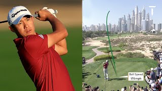 Every shot of Collin Morikawas opening round 68  2022 SlyncIo Dubai Desert  Best of Rolex Series [upl. by Ihsar]