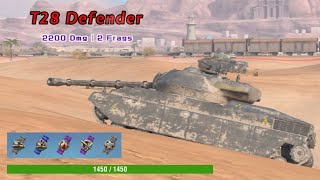 T28 defender no damage III 22K DMG  2Frags  Wot Blitz [upl. by Sayers144]