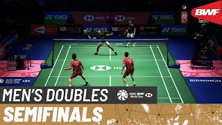 YONEX All England Open 2023  AlfianArdianto INA 1 vs HeZhou CHN  SF [upl. by Renny]