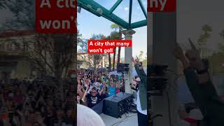 Thousands in downtown San Bernardino for Jesus 🚨🤯 revival jesus worship [upl. by Repotsirhc]