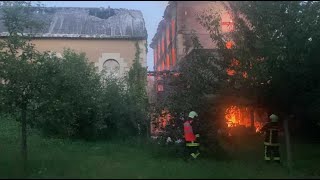 Châtellerault  le moulin du Bien Nourri détruit par un incendie [upl. by Heidt]