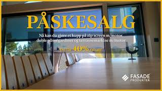 Påskesalg på solskjerming [upl. by Nosyarg]