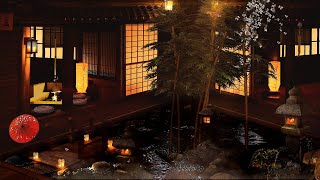 Relaxing Japanese Zen Music  Japanese Indoor Garden  Water Sounds with Song for Sleep Study [upl. by Cowden]