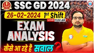 SSC GD 2024 Exam Answer Key  SSC GD 26 Feb 1st Shift Exam Analysis SSC GD 2024 Paper Solution [upl. by Rozina621]