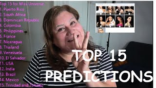 Miss Universe 2023 TOP 15 EARLY PREDICTIONS [upl. by Resee]