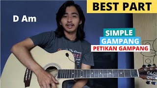 TUTORIAL PETIKAN Best Part  Daniel Caesar Tutorial Gitar CHORD SIMPLE GAMPANG [upl. by Ingeborg]